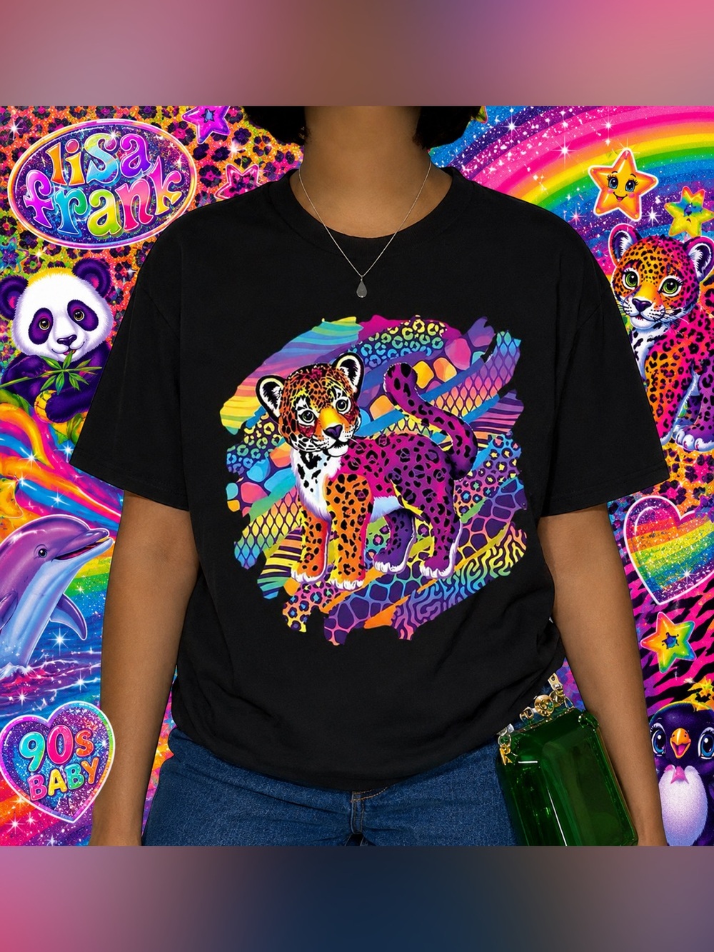 NEW! Lisa Frank Tiger Tee L